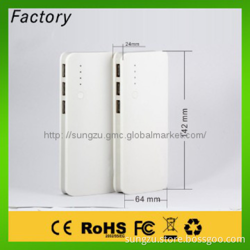 2014 new 3 USB 13000mah power bank for android phone